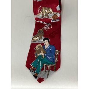 Vintage Elvis Presley 1993 Hound Dog Men's Italian Silk Necktie by Superba